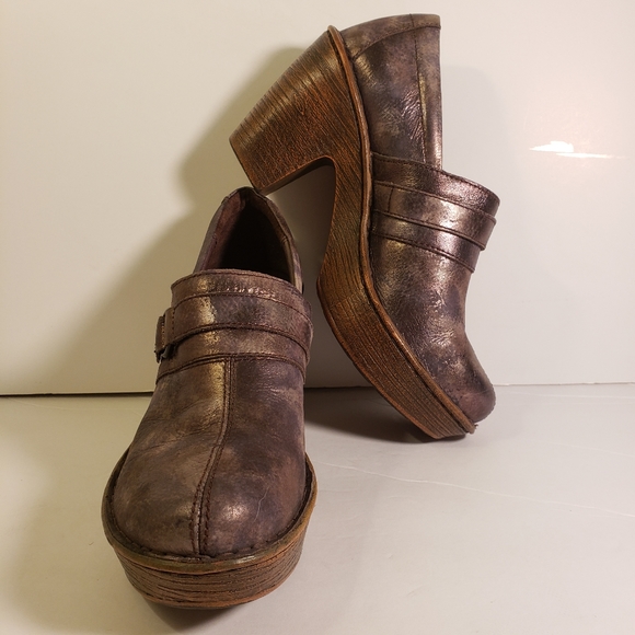 Born Womens Haddon Metallica Gray Mules 8M - Picture 14 of 15